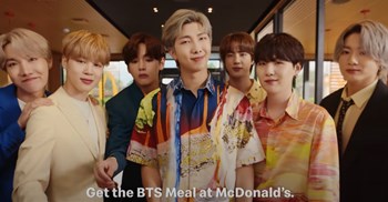 BTS in the winning McDonalds advert.