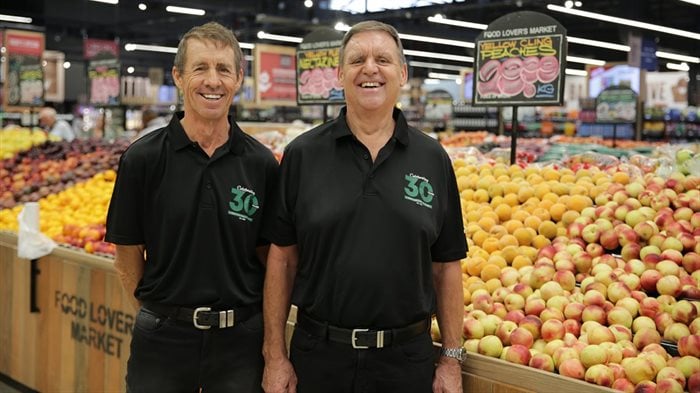 Food Lover's Market cofounders Mike Coppin and Brian Coppin. Source: Supplied