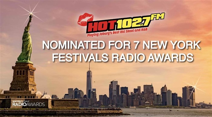 Hot 102.7FM nominated for 7 New York Festivals Radio Awards