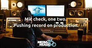Mic check, one two. Pushing record on production