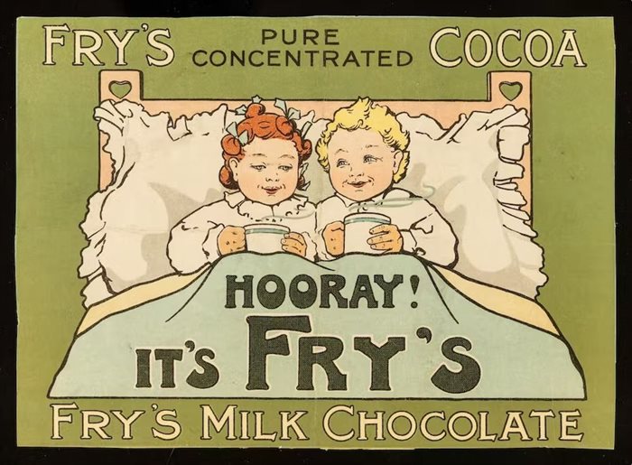 An advert for Fry’s hot chocolate (c.1900-1909). Wellcome Collection