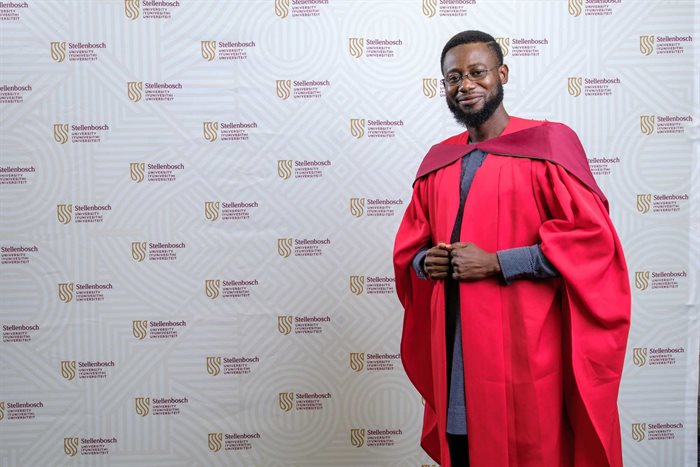 Dr Abubakar Sadiq Mohammed received his PhD in wood product science from Stellenbosch University’s (SU’s) Faculty of AgriSciences. Source: Supplied