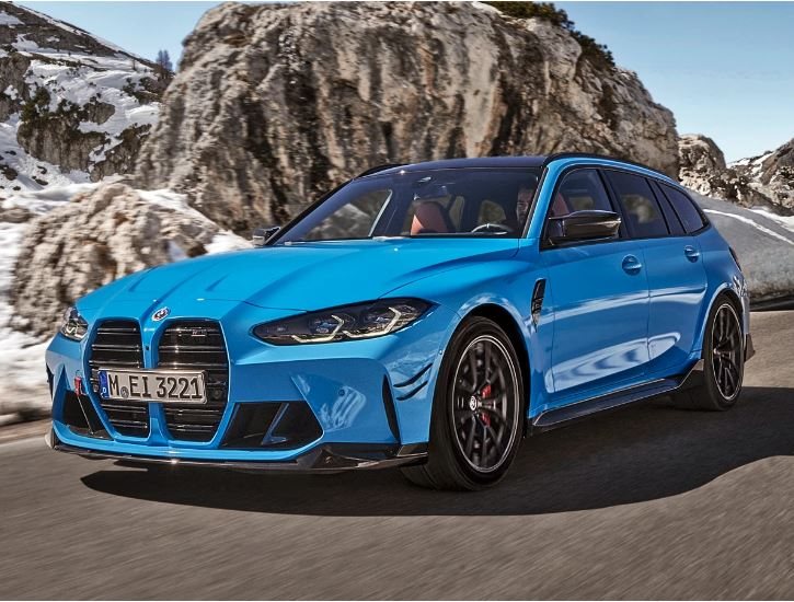 BMW says the new M3 Touring (seen here wearing M Performance parts) was “in very high demand” in Q1 2023.