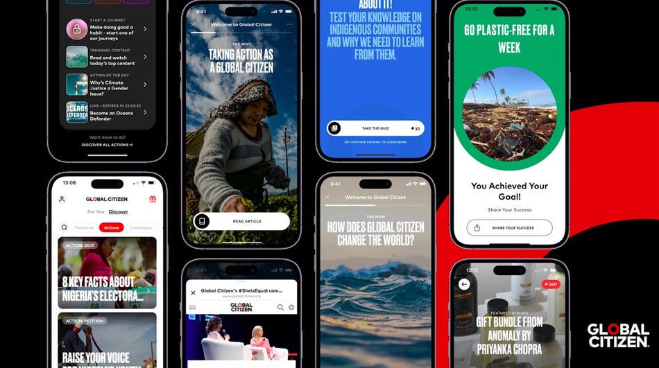 Global Citizen App 3.0 making social action daily habit for a more empowered world