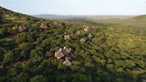 Thanda Safari Lodge itself rises up out of the land, blending perfectly with its surroundings, with spectacular views of the 35,000 acre reserve (Image supplied)