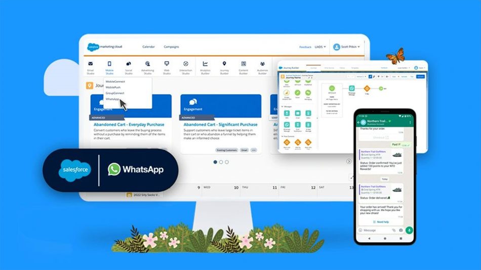 Salesforce makes it quick and easy for businesses to get up and running on WhatsApp