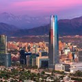 Source © Jose Luis Stephens  Panoramic view of Santiago de Chile with the Andes mountain range in the background