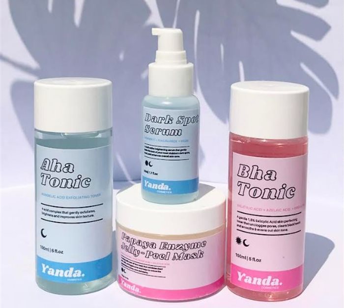 Yanda Cosmetics skincare. Source: Supplied