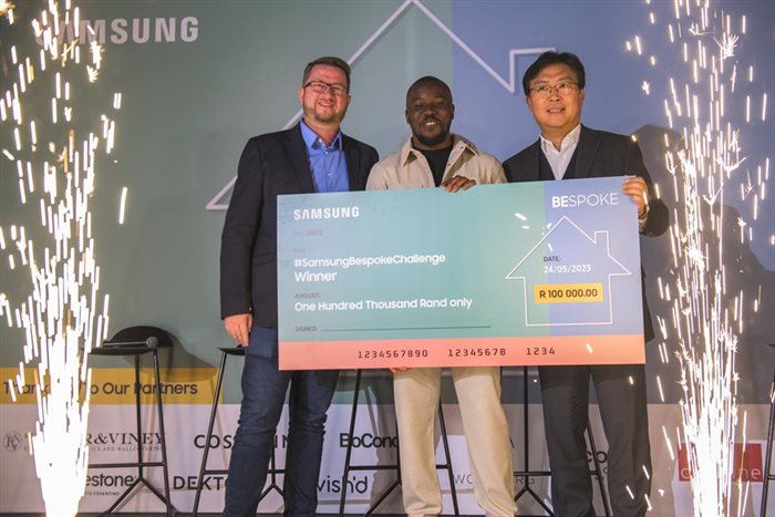 Zwelibanzi Nzuza won the Samsung's 2022 Bespoke Home Challenge