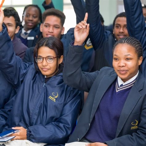 Coronation CEO Anton Pillay spent time with high school learners from Christel House in Ottery this Youth Month to impart some life and career advice ahead of their journeys into adulthood. Pillay’s top advice included encouraging young people to find their purpose in life by doing good in society and to cultivate a mindset of seeking opportunity in adversity. Picture credit: Jurie Senekal