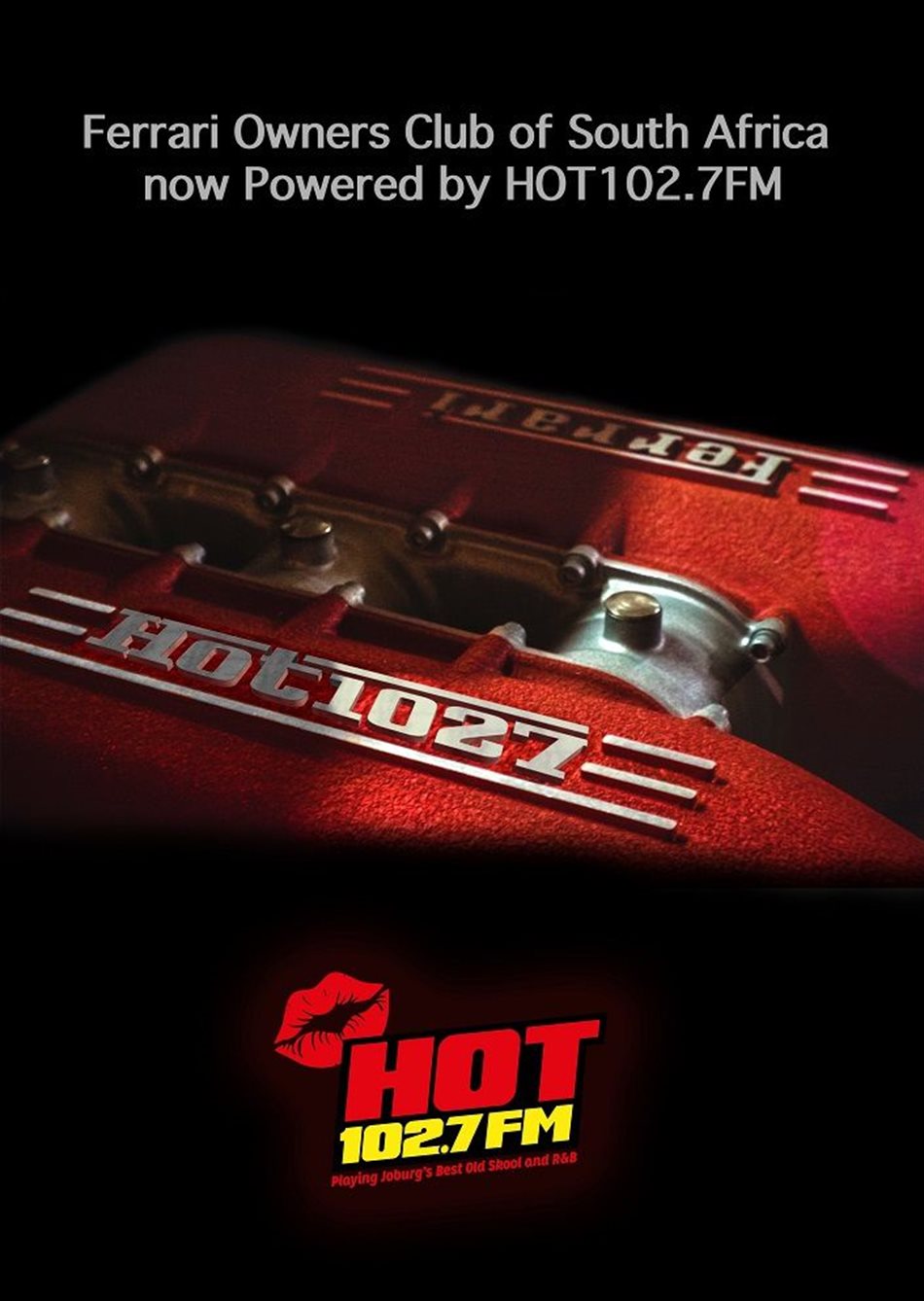 Hot 102.7FM now the official radio station of Ferrari Owners' Club of South Africa