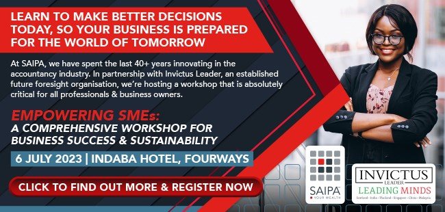 Learn to future-fit your business in these crucial workshops from Saipa and Invictus Leader