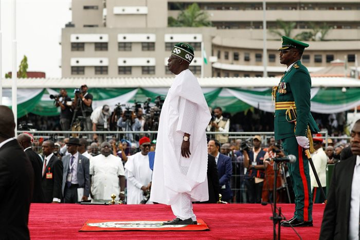 Nigeria's President Bola Tinubu looks on after his swearing-in ceremony in Abuja, Nigeria. 2023. Source: Reuters/Temilade Adelaja