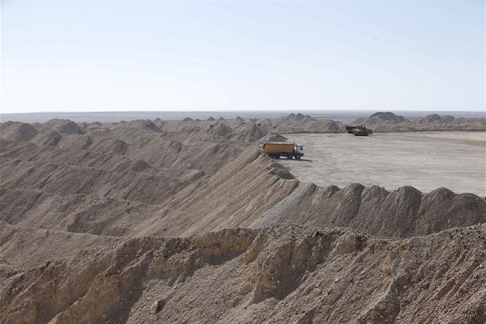 File photo: A vehicle carries untreated phosphate after being dropped off on a mountain at a phosphate mine at Boucraa factory of the National Moroccan phosphate company (OCP) situated in the southern provinces, 100km southwest of the town of Laayoune 18 February 2016. Reuters/Youssef Boudlal/File Photo