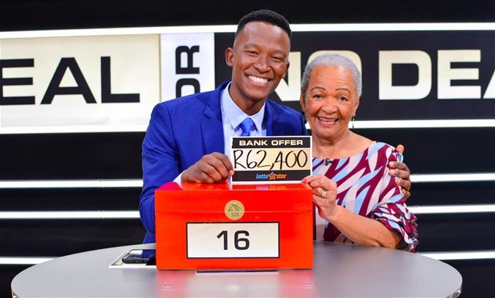 Dimaks, mother of five and grandmother of eight came onto the show to put money towards her grandchildren’s education. She won R62,400