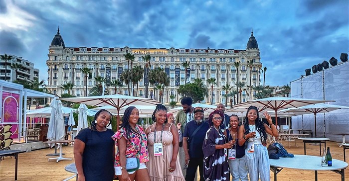 Image supplied. Kabelo Moshapalo, chief creative officer Ogilvy and fellow Cannes visitors