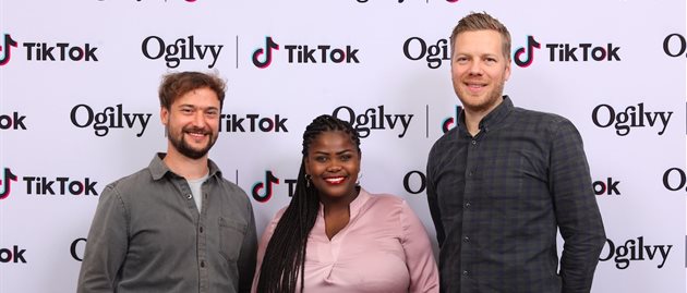 TK Lab Launch Team 2: Ryan Laing, digital strategy and intelligence director at Ogilvy Social Lab | Modieyi Motholo, group account director at Ogilvy Social Lab | Christophe Chantraine, MD of Ogilvy Social Lab