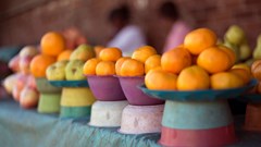 File photo: A street traders' fruit is displayed on a street in Pietermaritzburg, South Africa, 21 May 2017. Reuters/Rogan Ward