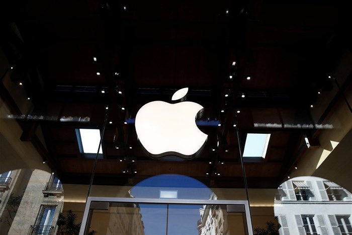 An Apple logo is pictured in an Apple store in Paris, France on 17 September 2021. Reuters/Gonzalo Fuentes