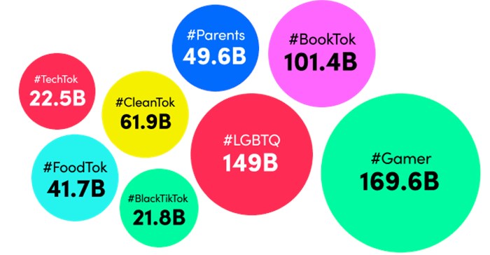 Source: © TikTok  TikTok communities, such as BookTok with over has over 1.5 billion video views, offer brands the opportunity to reach consumers