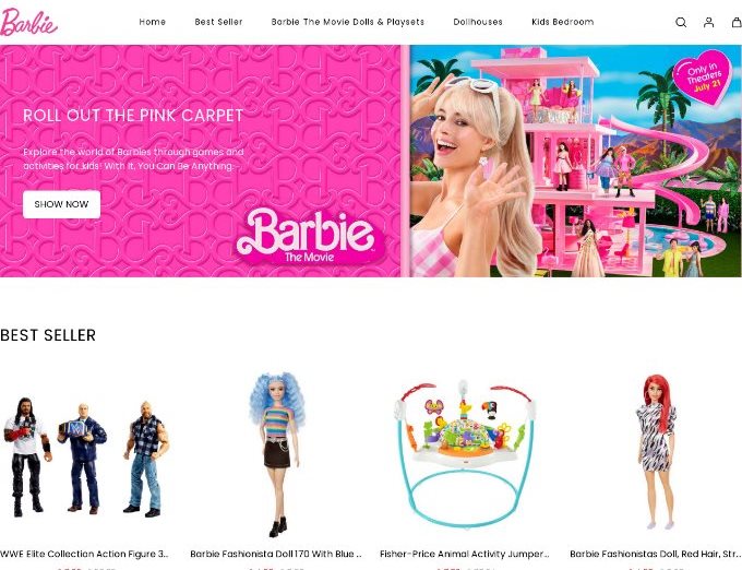 Fraudulent page selling Barbie dolls. Image supplied