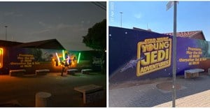 3D interactive Wi-Fi-enabled walls in the township