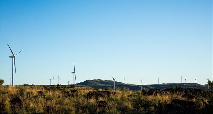 Longyuan Mulilo wind farm in the Northern Cape. Source: Supplied