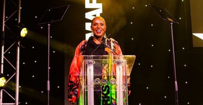 Image supplied. Khensani Nobanda, 2023 IAB South Africa Bookmark Awards jury president at the recent Bookmarks Awards event