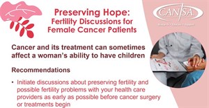Preserving hope: Fertility discussions for female cancer patients