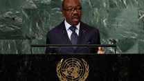 Image: Gabon's President Ali Bongo Ondimba addresses the 77th Session of the United Nations General Assembly at UN Headquarters in New York City, US, 21 September 2022. Reuters/Brendan McDermid