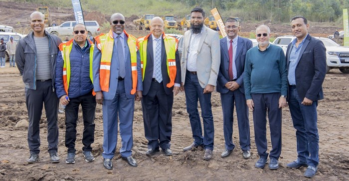 Source: Supplied. The Giba Business Estate sod turning was held on site on 16 August 2023.