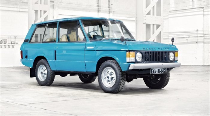 The original Range Rover. Not much Land Rover badging to be seen…