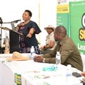 KwaZulu-Natal Premier Nomusa Dube-Ncube speaking at the Operation Sukuma Sakhe Cabinet Day. Source: x.com