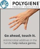 Go ahead, touch the Propelair toilet latch! It's antimicrobial