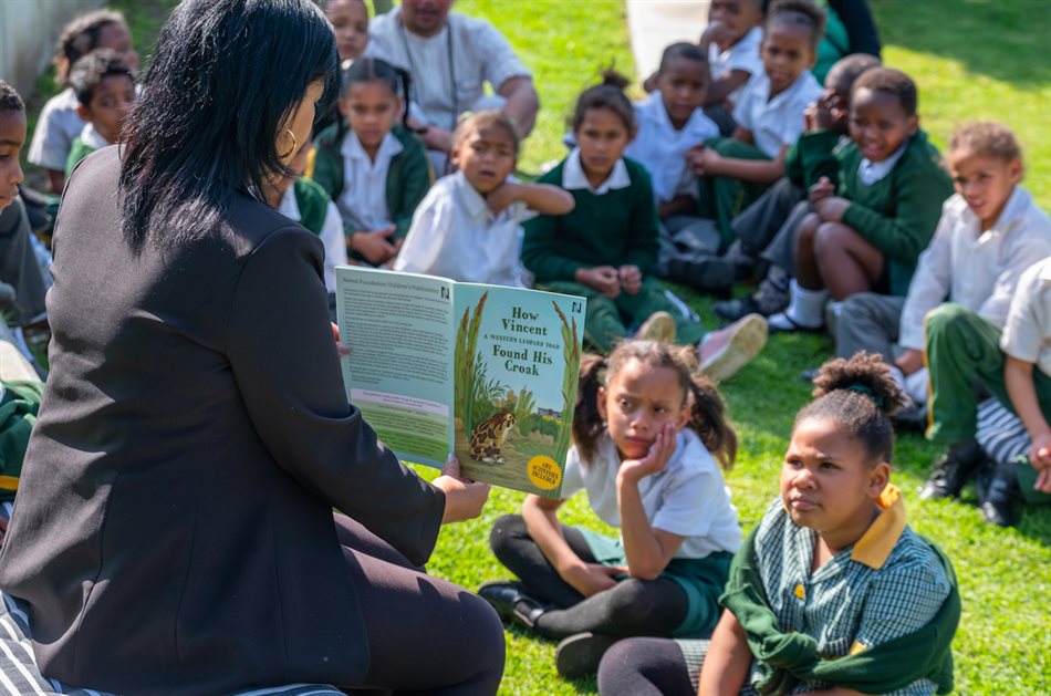 Love of literacy: This International Day of Literacy, the Grade 1 class of Hillwood Primary in Lavender Hill was treated to a special day of book reading, arts explorations and sculpture garden walks at the Norval Foundation in Steenberg. The day was hosted by Coronation CEO Anton Pillay and Coronation’s literacy partner Living Through Learning, because of their long-term commitment to uplifting early childhood education in South Africa. The country has a decade of catching up to do in terms of its childhood literacy efforts, considering that the Progress in International Reading Literacy Study (PIRLS) of 2023 found that only 19% of South African children could read for meaning in any of the 11 official languages by Grade 4, which is considered a vital foundation for all children’s future academic success. Picture credit: Jurie Senekal