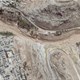 A satellite image shows lower dam on Wadi in the aftermath of the floods in Derna, Libya 13 September 2023. Maxar Technologies/Reuters