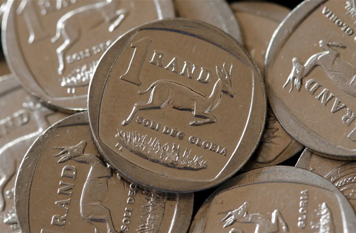 Rand coins are seen in this photo illustration taken on 9 September 2015. Reuters/Mike Hutchings