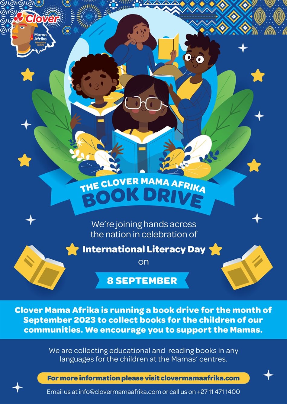 Help SAs children receive book donations in honour of Literacy Month