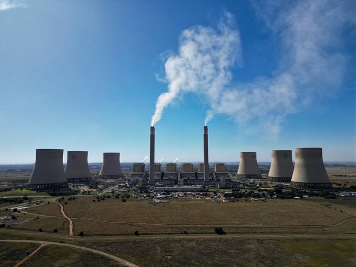 An aerial view of Kriel Power Station run by state electricity utility Eskom in Delmas, in the Mpumalanga province, South Africa, May 22, 2023.REUTERS/Shafiek Tassiem/File Photo