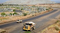 A haul truck is seen at the Mogalakwena platinum mine in Mokopane. Source: Reuters/Siphiwe Sibeko