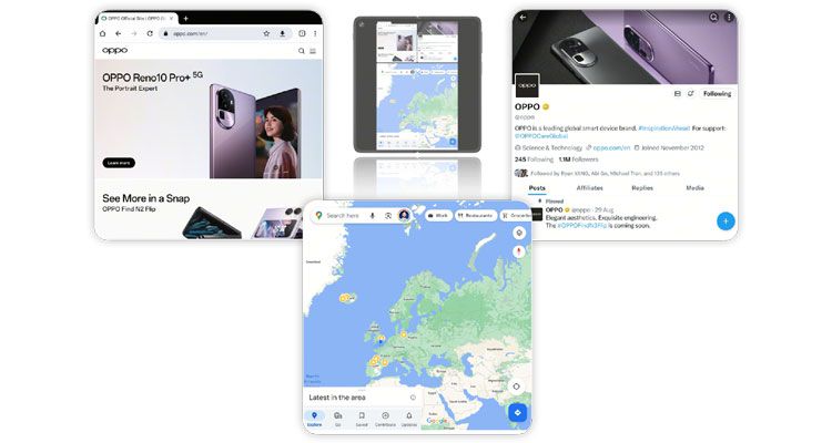 15” Boundless View displays three full-screen apps side-by-side