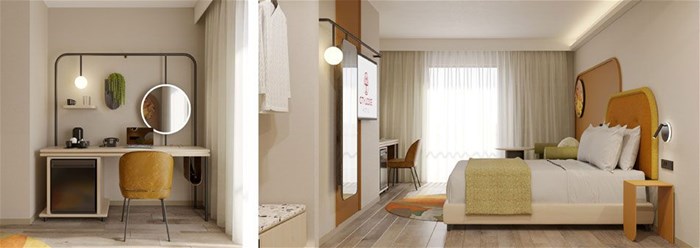 Artist impression of new guest rooms at City Lodge Hotel V&A Waterfront