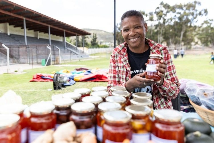Denia Jansen from McGregor says it’s become increasingly more challenging for rural women to make ends meet. At the event on Saturday, she sold her homemade jam.