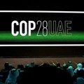 'COP28 UAE' logo is displayed on the screen during the opening ceremony of Abu Dhabi Sustainability Week (ADSW) under the theme of 'United on Climate Action Toward COP28', in Abu Dhabi, UAE, 16 January 2023. Reuters/Rula Rouhana/File Photo