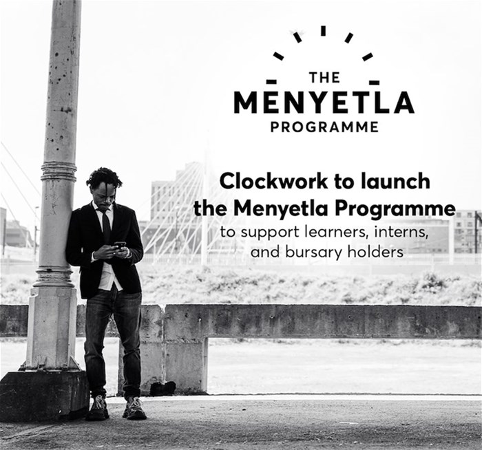 Clockwork to launch Menyetla programme to support learners, interns, and bursary holders