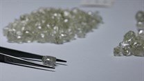 Diamonds are displayed during a visit to the De Beers Global Sightholder Sales (GSS) in Gaborone. Source: Reuters/Siphiwe Sibeko.
