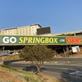 The Springbox ad outside OR Tambo. Source: Supplied.
