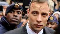 File photo: Olympic and Paralympic track star Oscar Pistorius leaves court after appearing for the 2013 killing of his girlfriend Reeva Steenkamp in the North Gauteng High Court in Pretoria, South Africa, 14 June 2016. Reuters/Siphiwe Sibeko/Files