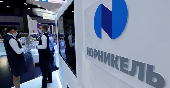 The logo of Russia's mining company Norilsk Nickel (Nornickel) is seen during the St. Petersburg International Economic Forum. Source: Reuters/Maxim Shemetov