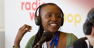 Image supplied. Abigail Maedza, from Alex FM, one of the young reporters - the youth reporters produced three intimate audio stories over six days